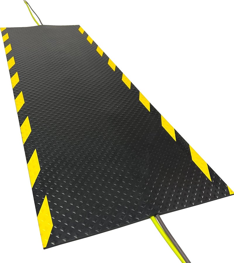 Portifera Morland Protect Rubber - 47¼in x 15⅝in - Nitrile Rubber Cord Cover Mat - Outdoor and Indoor use - Overfloor Protector for Cables Cords or Wires - Protect from Trips and Falls Repositionable - Image 1